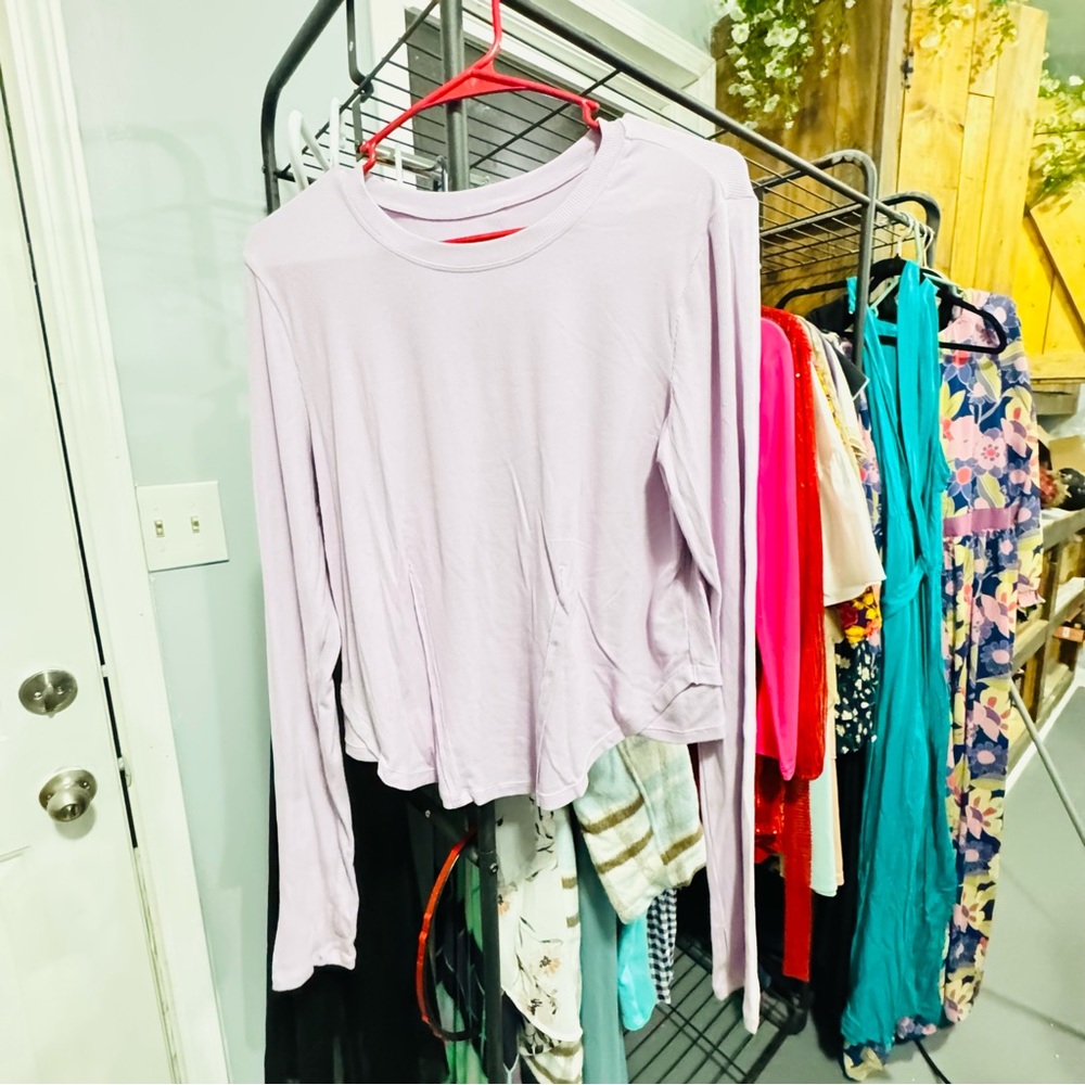 HALARA Light Purple Long Sleeve Top